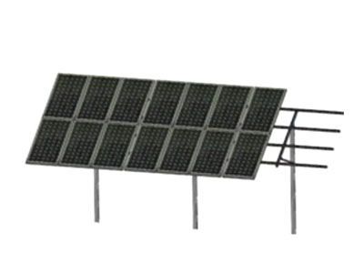 太阳能单柱并列地面支架系统